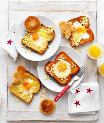 Fun Brekky Eggs in Toast