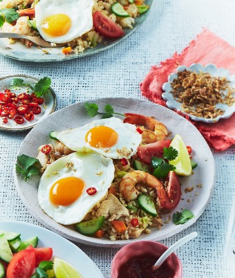 Nasi Goreng with Fried Eggs