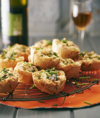 Chicken and Shitake Filo-Vents