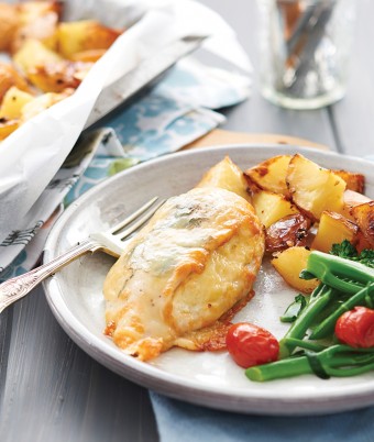 3 Cheese Chicken with Chilli Potatoes