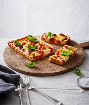 Tomato and Goats Cheese Tart