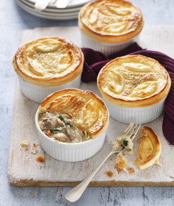 Chicken, Leek and Mushroom Individual Pies