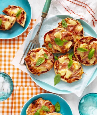 Mini Hawaiian Pizzas