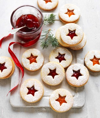 Jam Christmas Shortbread Biscuits 