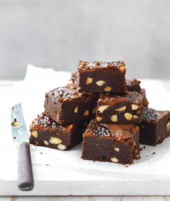 Almond and Marmalade Brownies