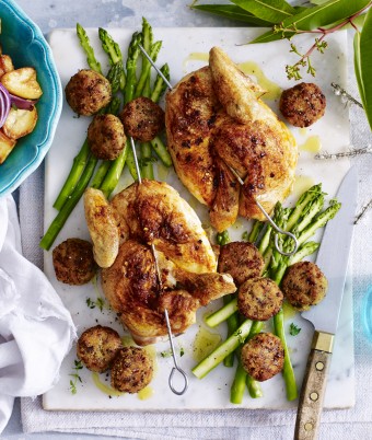Mushroom, Goats Cheese and Cous Cous Stuffing