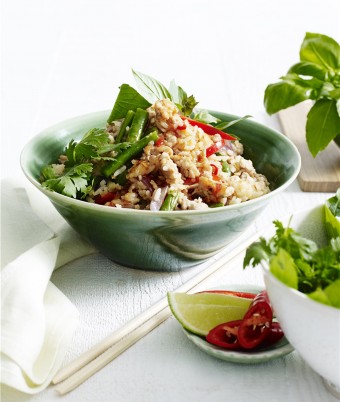 Thai Basil and Chicken Fried Rice