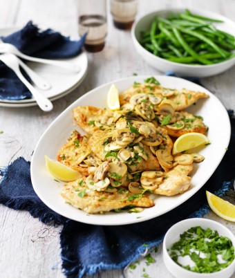 Mushroom, Lemon and Garlic Chicken Recipe