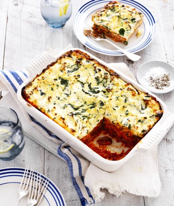 Spinach, Ricotta and Mushroom Lasagne Recipe