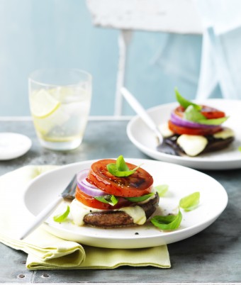 BBQ Mushroom Caprese Salad