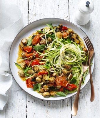 Zoodle and Mushroom salad