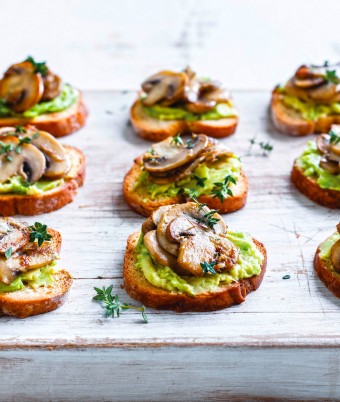 Mushroom and Avocado Toasties