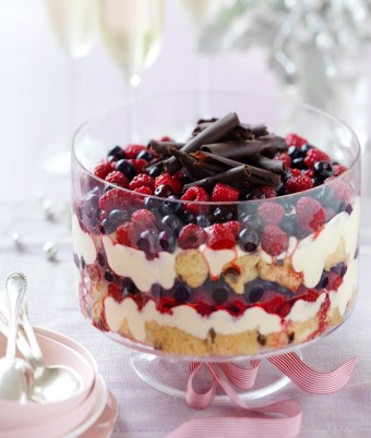 Berry, Chocolate & Panettone Trifle
