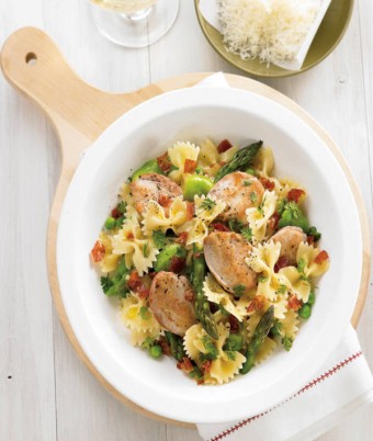 Pasta Prima Vera recipe using quail 