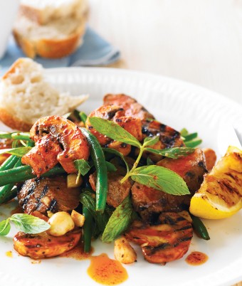 Barbecue Mushroom & Lamb Salad