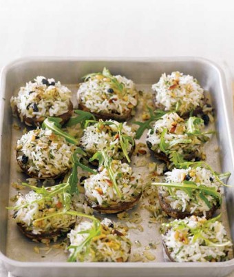 Lemon & Herb Pilaf Roasted Mushrooms