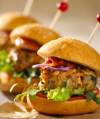 Vegetable Rice Burgers