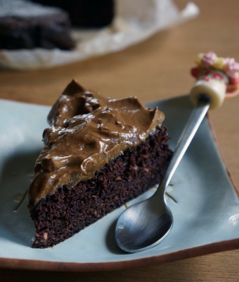 Paleo Chocolate Cake with Chocolate Mousse Icing