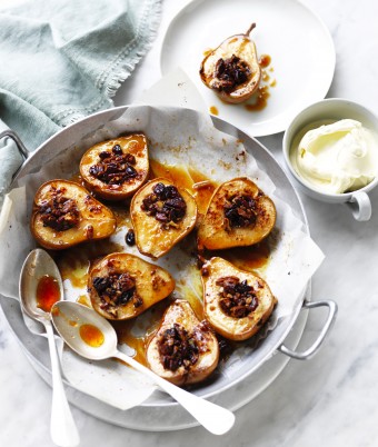 Baked Pears with Mascarpone