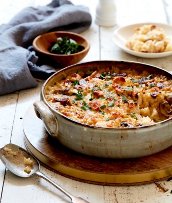Chicken and Mushroom Baked Risotto