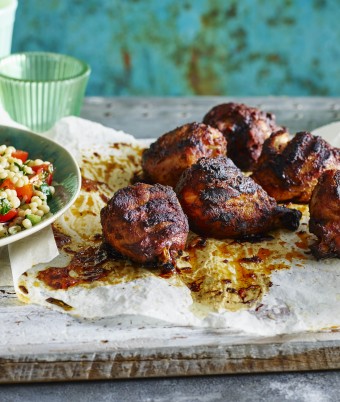 Smoked Paprika and Garlic Chicken with Pearl Cous Cous Salad