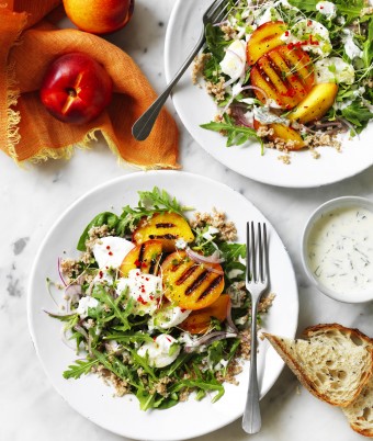 Grilled Yellow Nectarine Salad