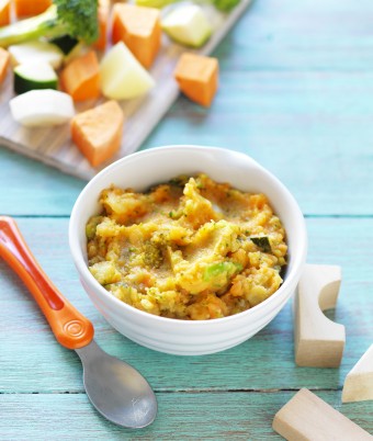Sweet Potato, Broccoli and Zucchini Mash