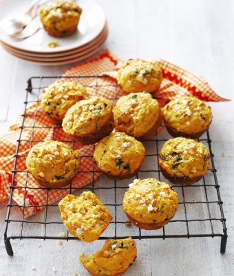 Sweet Potato, Spinach and Feta Muffins