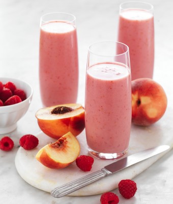 Peach and Raspberry Smoothie