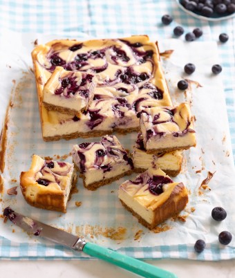 Blueberry Swirl Cheesecake