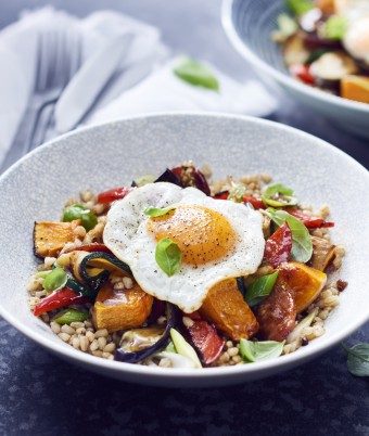 Mediterranean Barley Salad with Chargrilled Vegetables