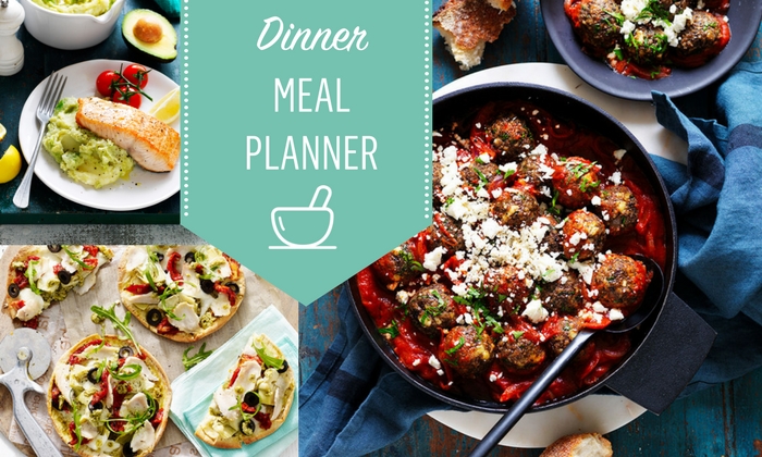 This easy to follow weekly meal planner includes seven quick dinner ideas and two scrumptious dessert recipes. 