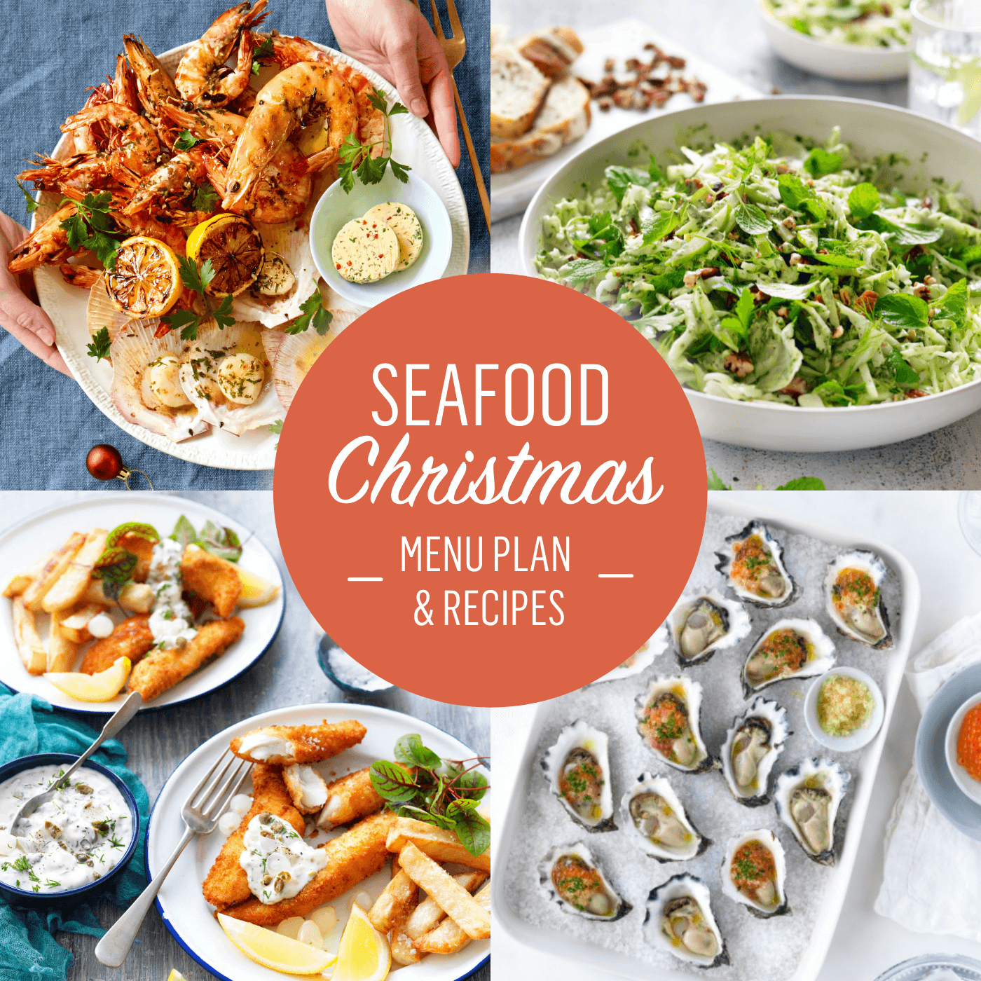 Seafood Christmas menu