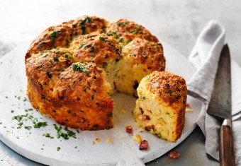 Cheese and bacon pull-apart loaf recipe