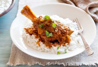 Slow cooked Indian lamb shanks recipe