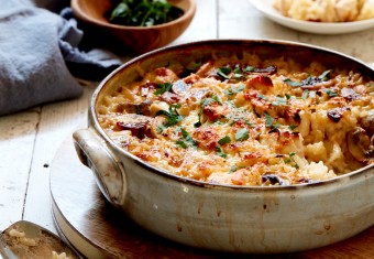Chicken and Mushroom Baked Risotto