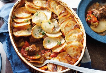 Slow cooked vegetable and lamb casserole recipe