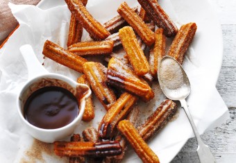 Sweet Potato Churros with Cacao Dipping Sauce