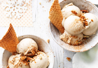 Creamy Eggnog Ice Cream recipe