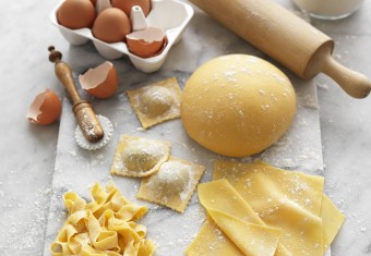 Homemade pasta dough without a machine