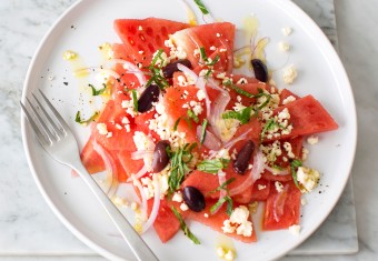Easy Watermelon Salad with Feta and Mint