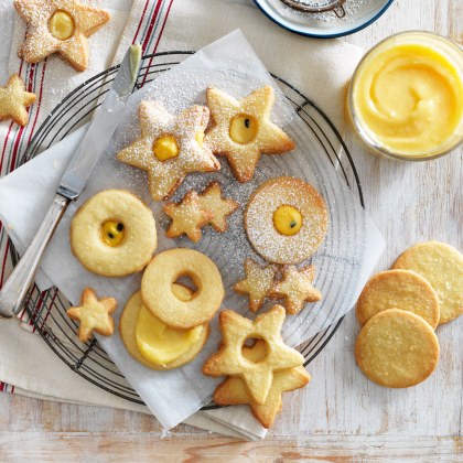 3 Ingredient Buttery Shortbread with Passionfruit Butter