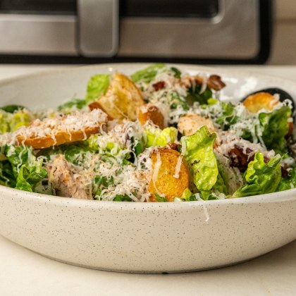 Air Fryer Chicken Caesar Salad