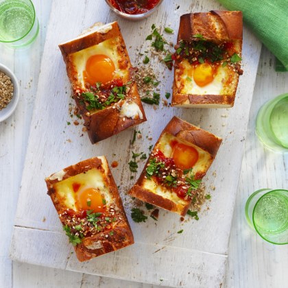 Baguette Baked Eggs