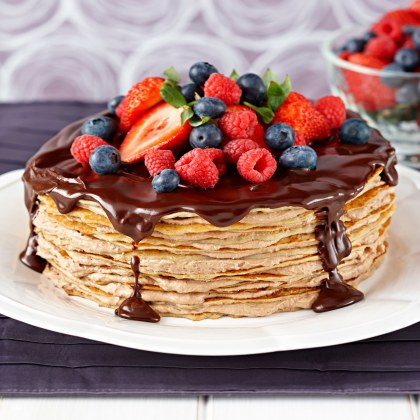Tiramisu Chocolate Crepe Layer Cake