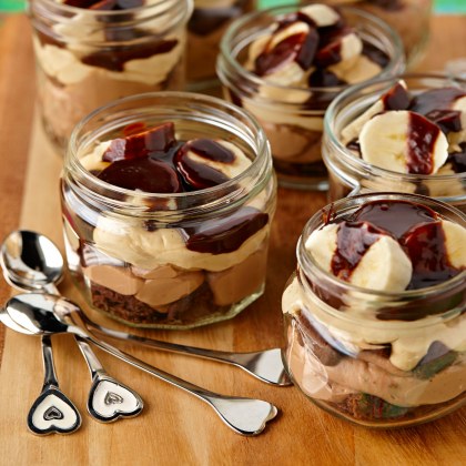 Chocolate Peanut Butter Cheesecake in a Glass