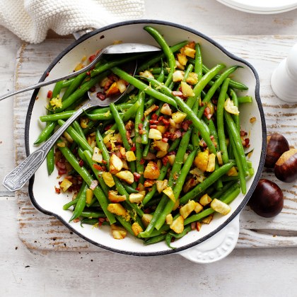 Chestnut and Bacon Green Beans
