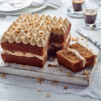 Coffee Mousse Cake with Chocolate and Hazelnuts | Lil' Cookie