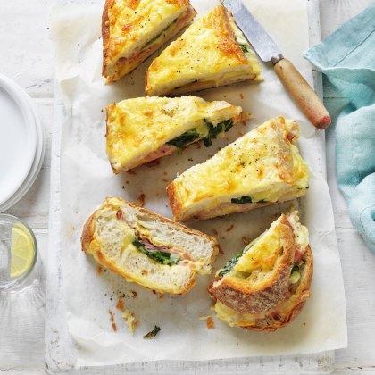 The Ultimate Ham, Cheese and Spinach Breakfast Loaf