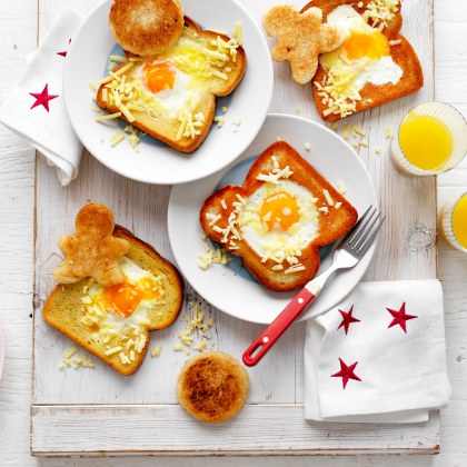 Fun Brekky Eggs in Toast